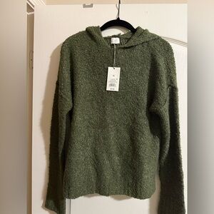 a new day Olive Green Hooded Sweater